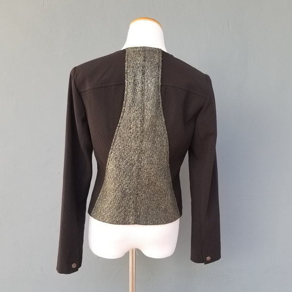 Cabi Mixed Media Snap Button Textured Jacket - Picture 5 of 8